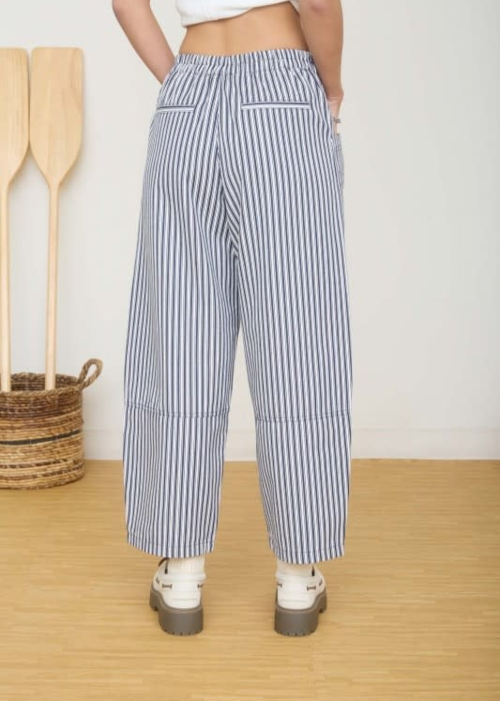Stripe Wide Leg Pants