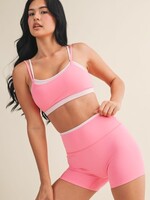 Hot Pink Double Layer Bra Top