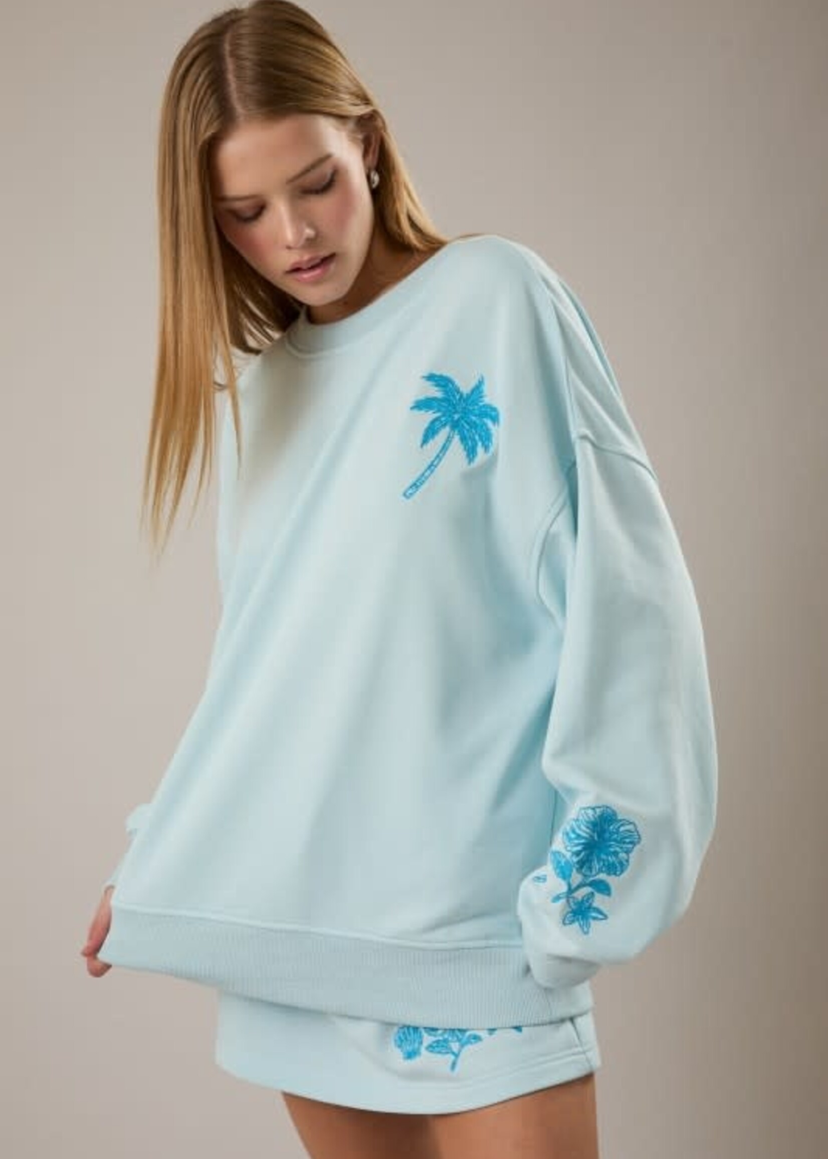 Shell Yeah Aqua Sweatshirt