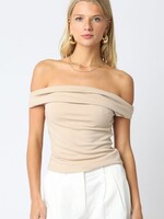 Off Shoulder Neutrals Top