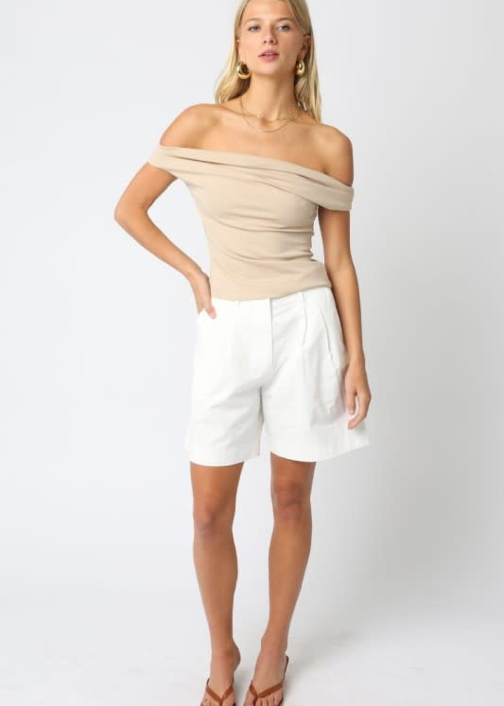 Off Shoulder Neutrals Top