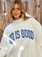 Jesus/God is Good Reversible Mockneck Sweatshirt