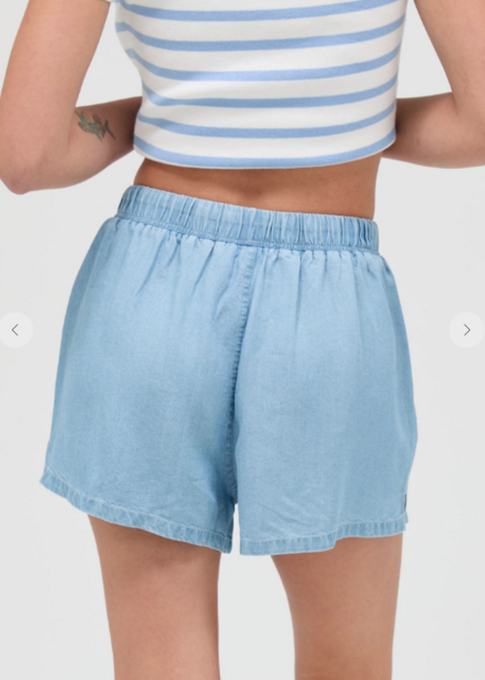 Light Wash Denim Shorts