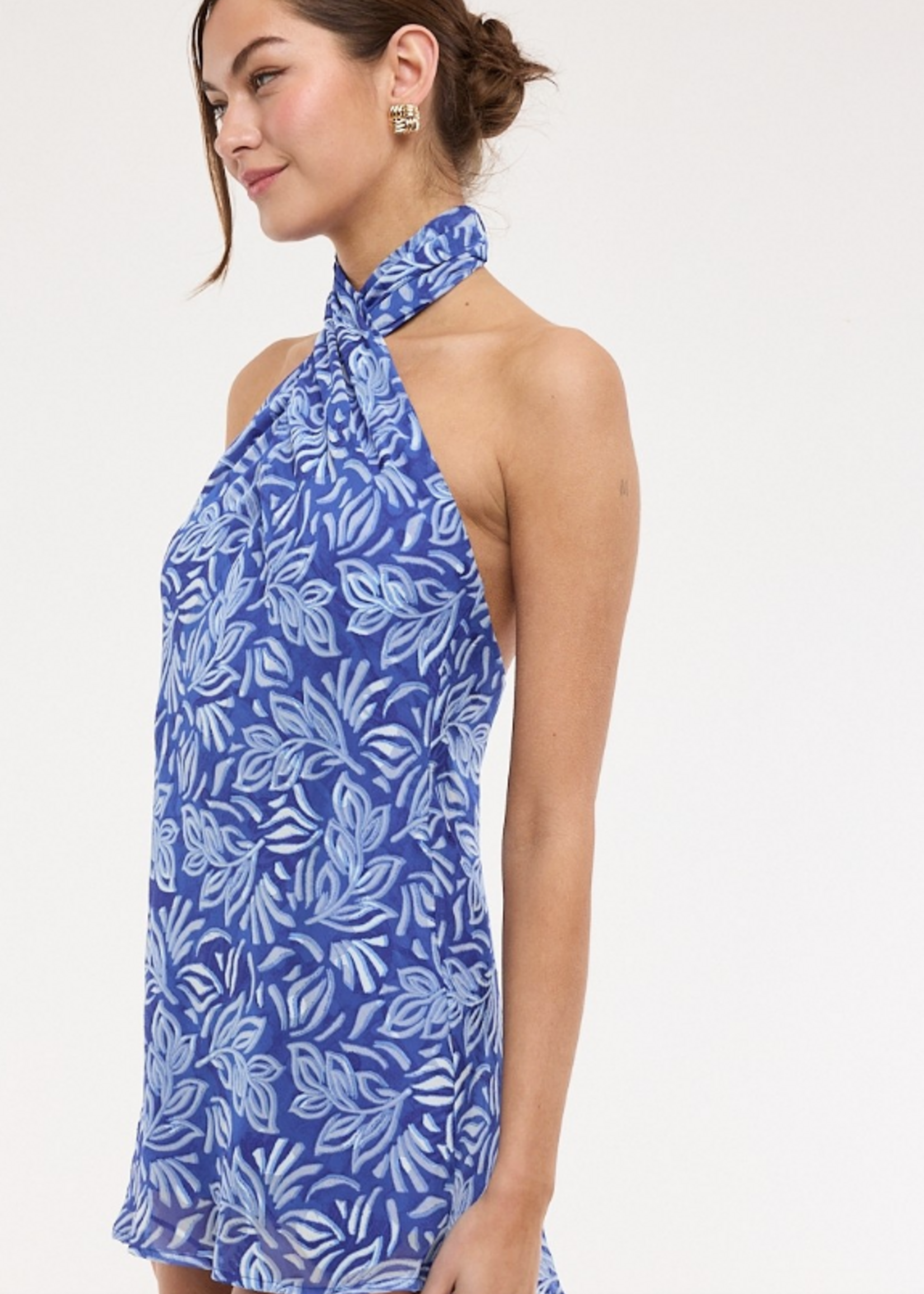 Brighten Up Halter Dress