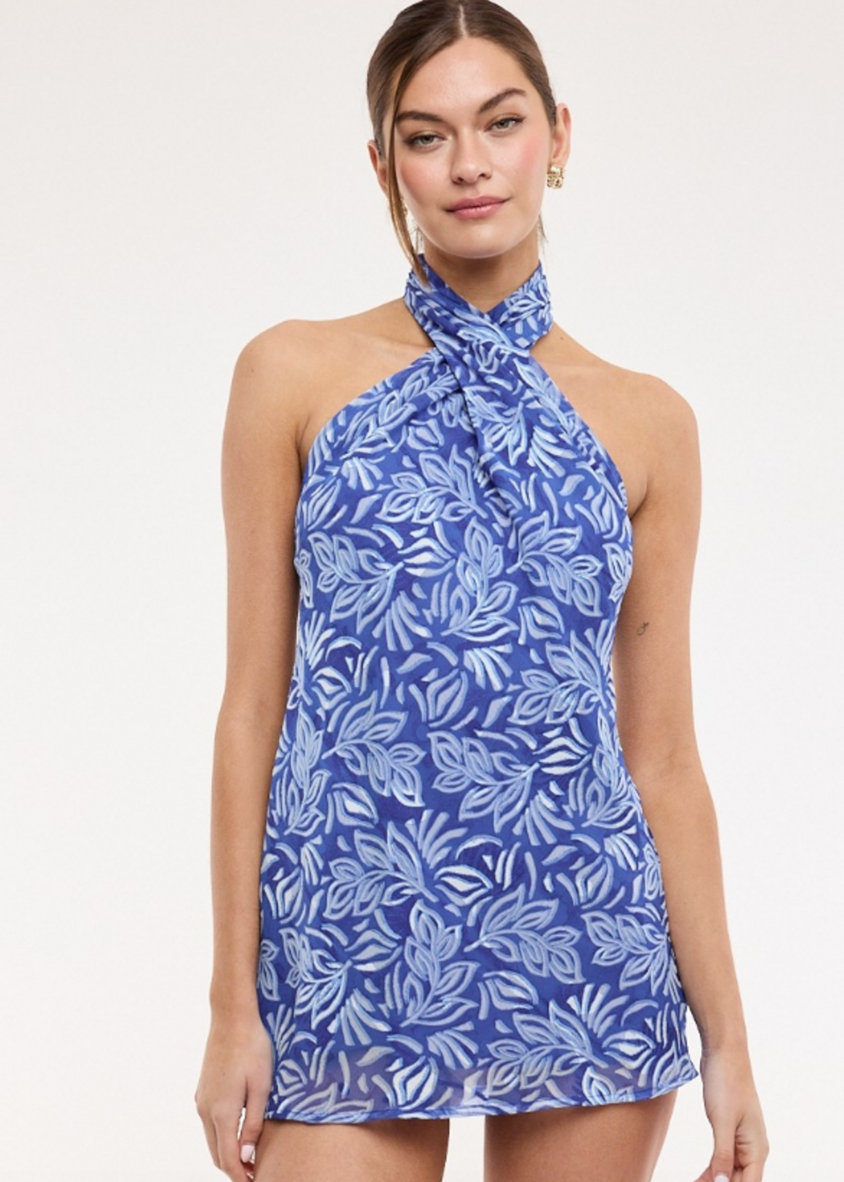 Brighten Up Halter Dress