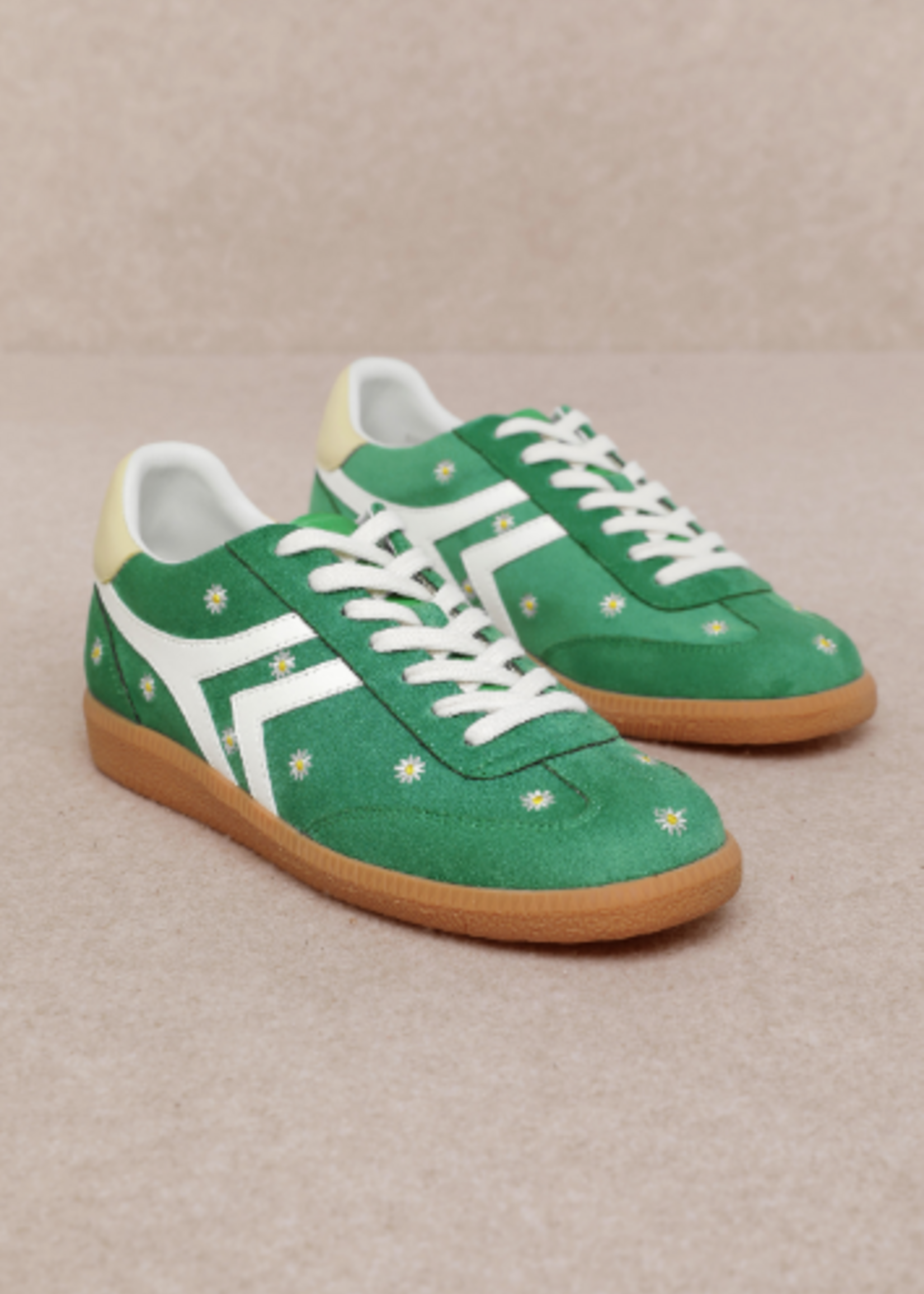Xena Green Daisy Sneakers