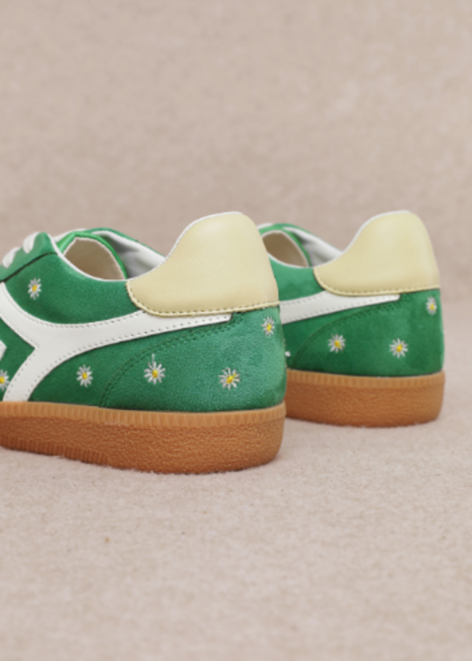 Xena Green Daisy Sneakers