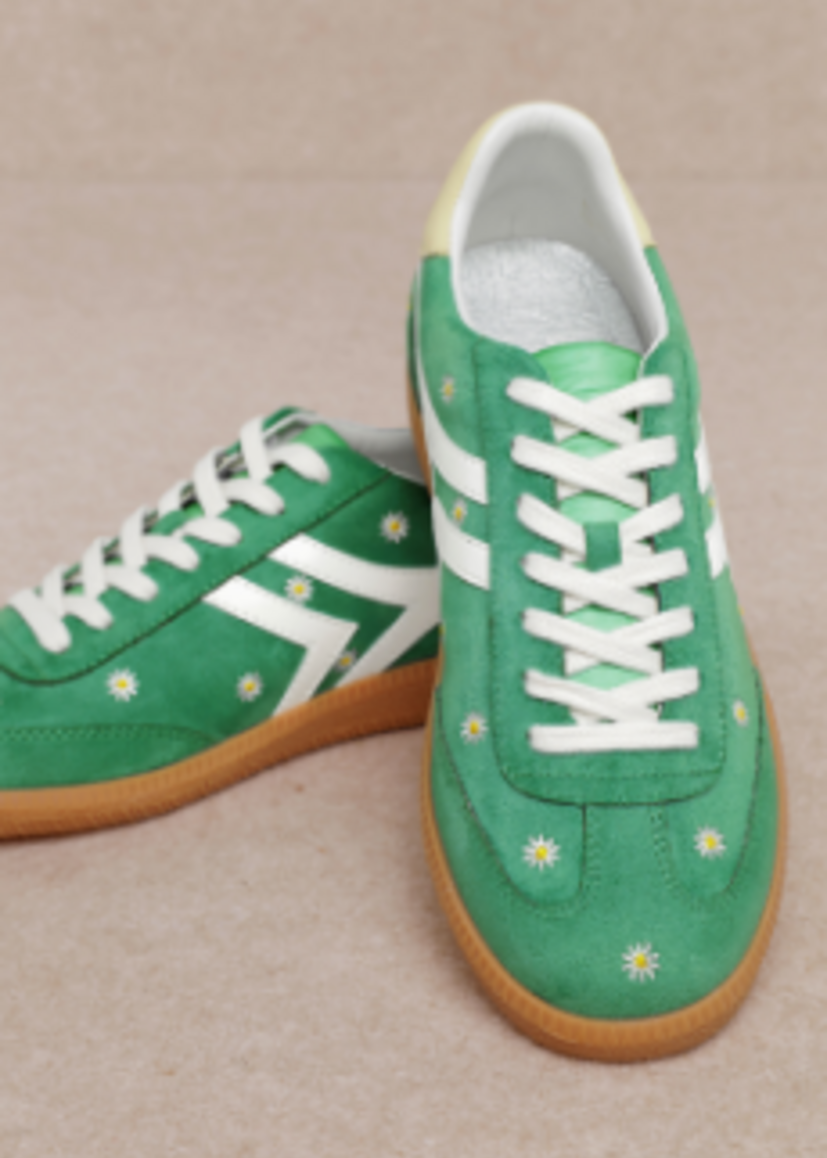 Xena Green Daisy Sneakers