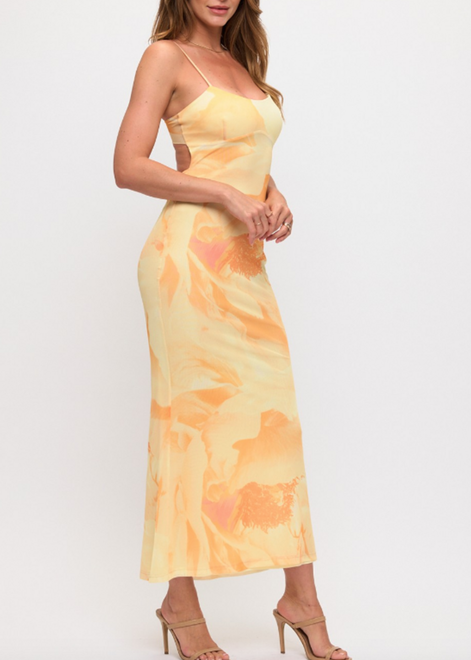 Hello Sunshine Yellow Floral Maxi