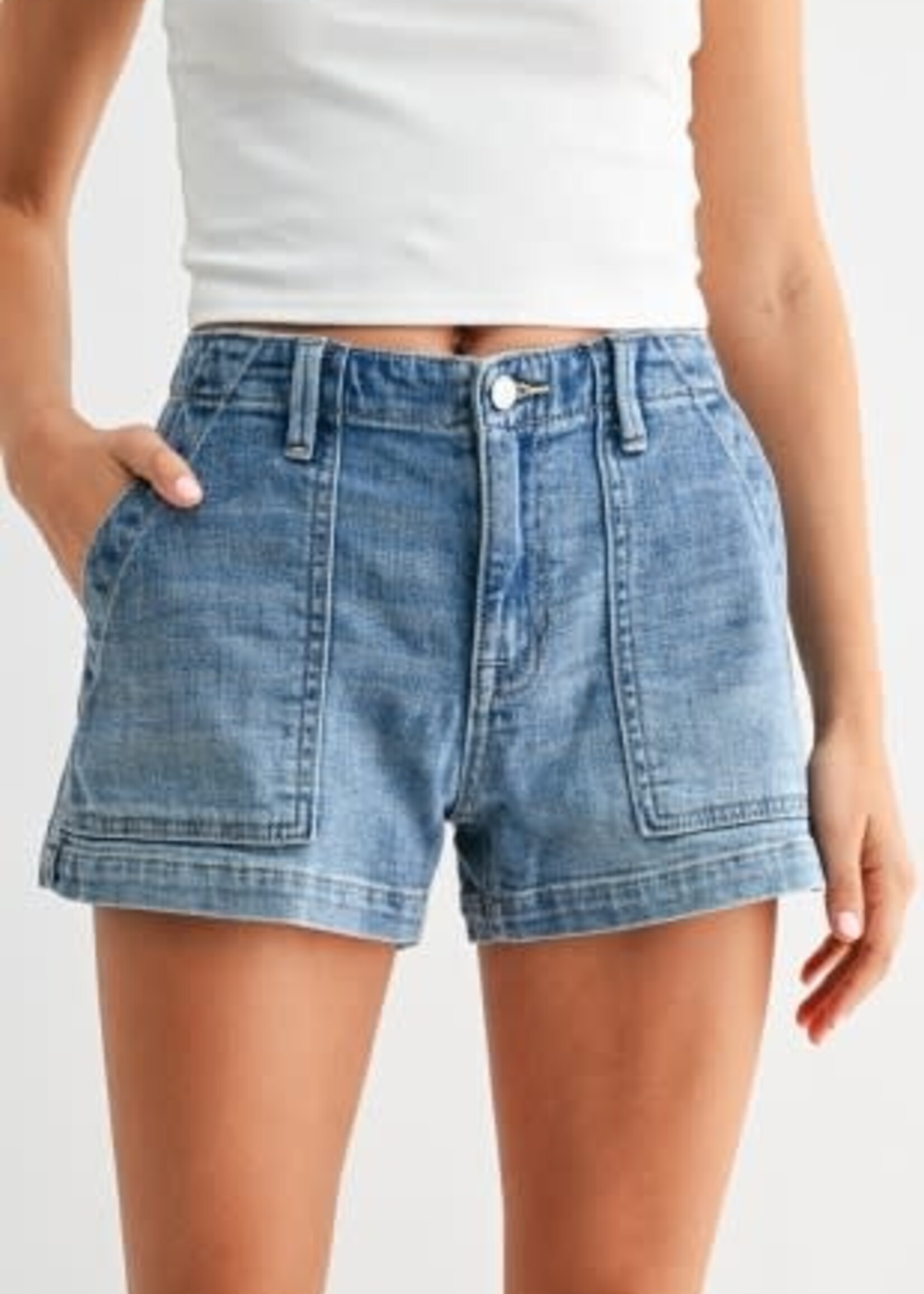 Summer On Denim Trouser Shorts
