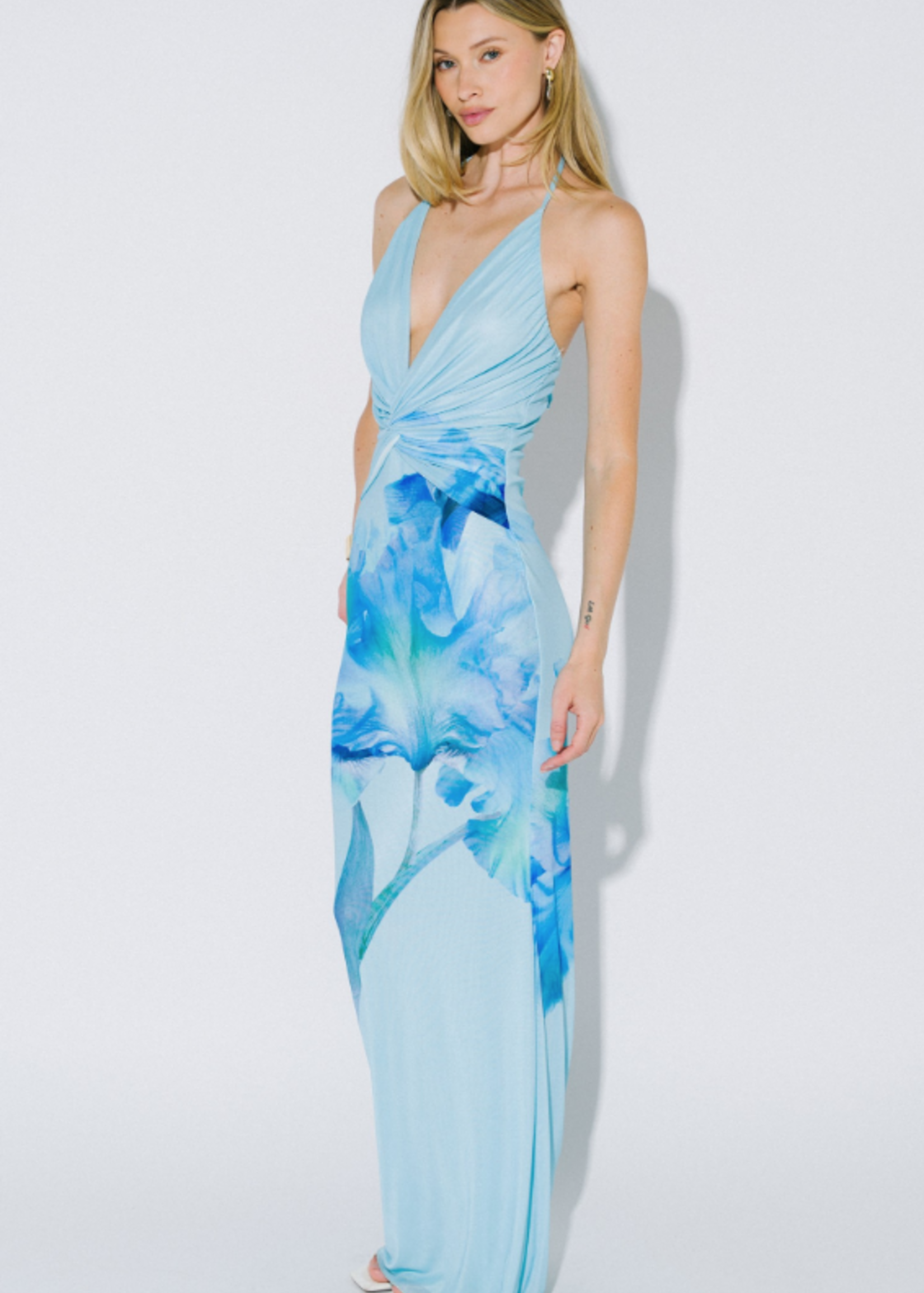 Tropical Breeze Halter Maxi Dress (2 Colors)