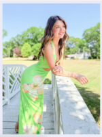 Summer Lime Floral Maxi
