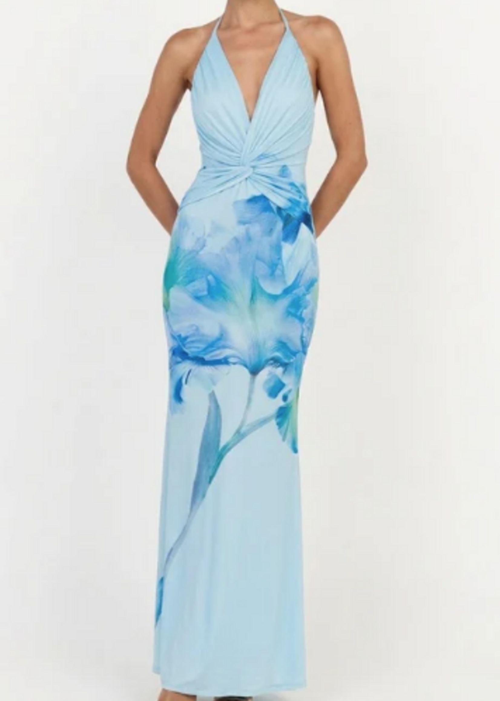 Tropical Breeze Halter Maxi Dress (2 Colors)