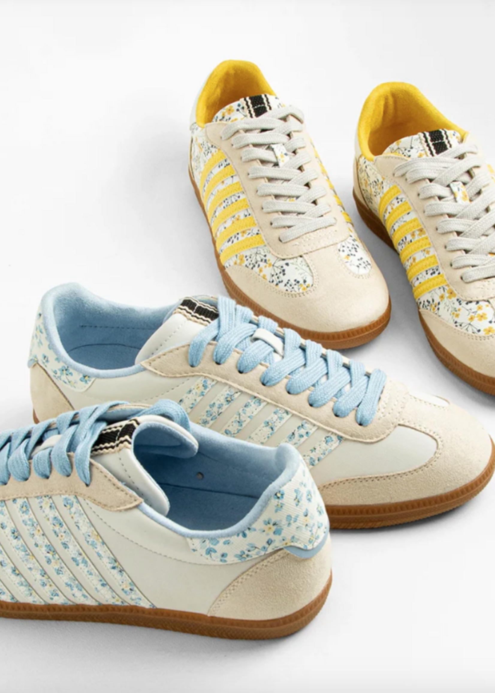 Stevie Blue Floral Sneaker