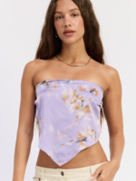 Lavender Floral Scarf Top