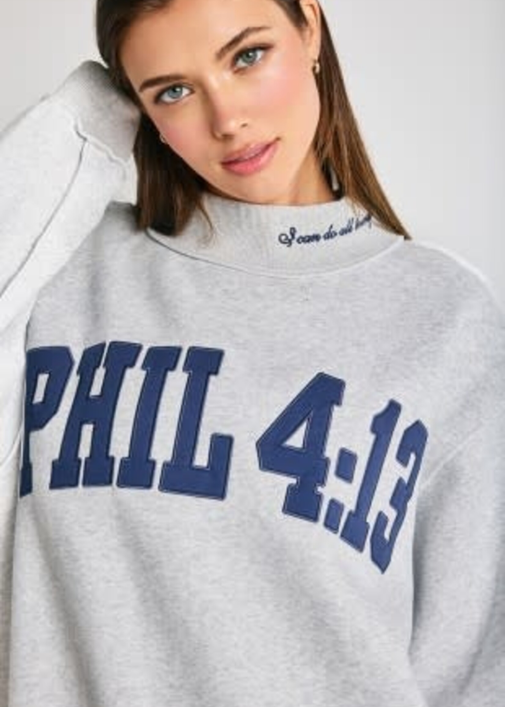 Phil 4:13 Mockneck Sweatshirt