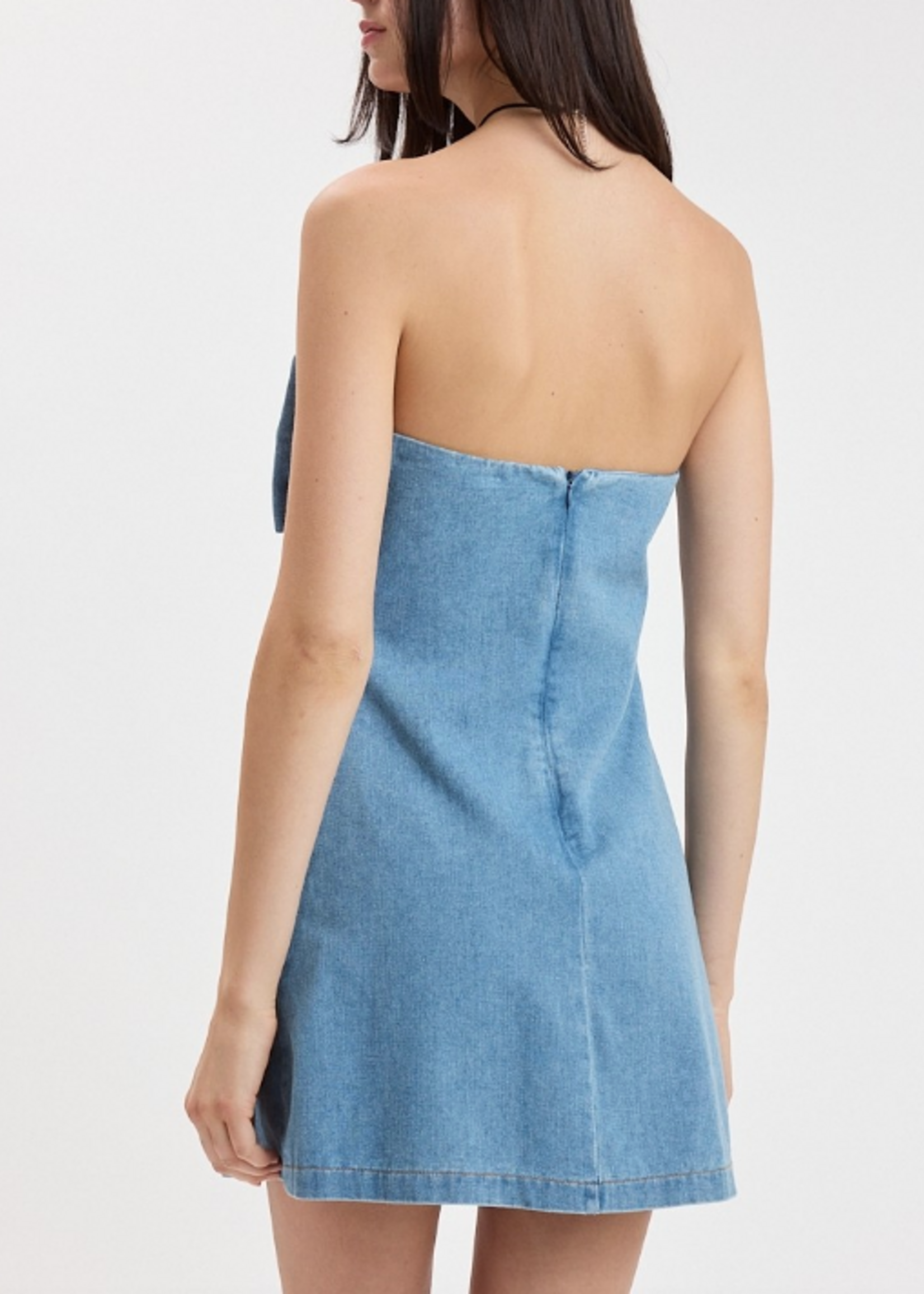 Bow Denim Dress
