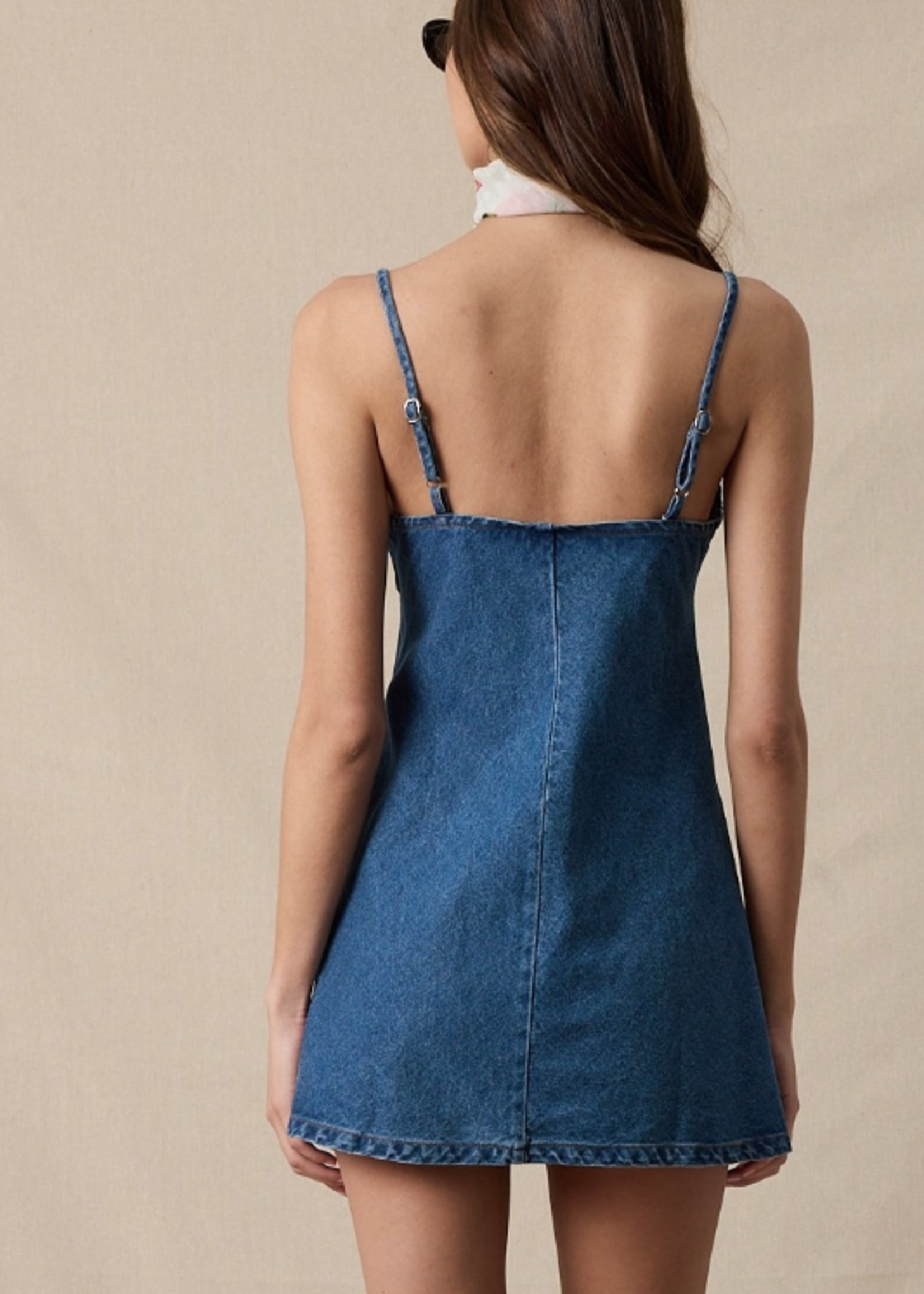 Braided Denim Dress