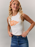 Orange Football Tee