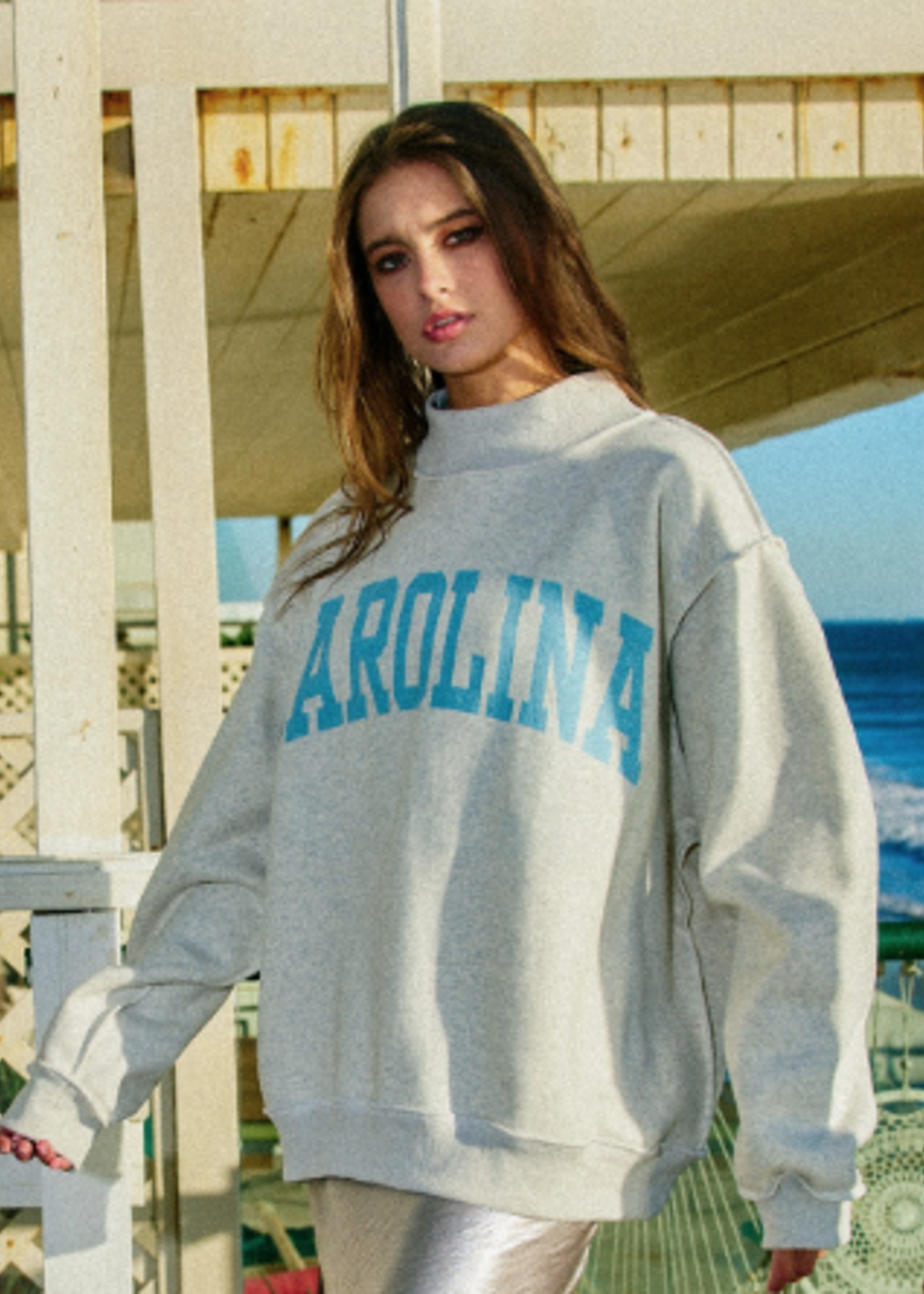 Carolina Tarheels Reversible Mockneck Sweatshirt