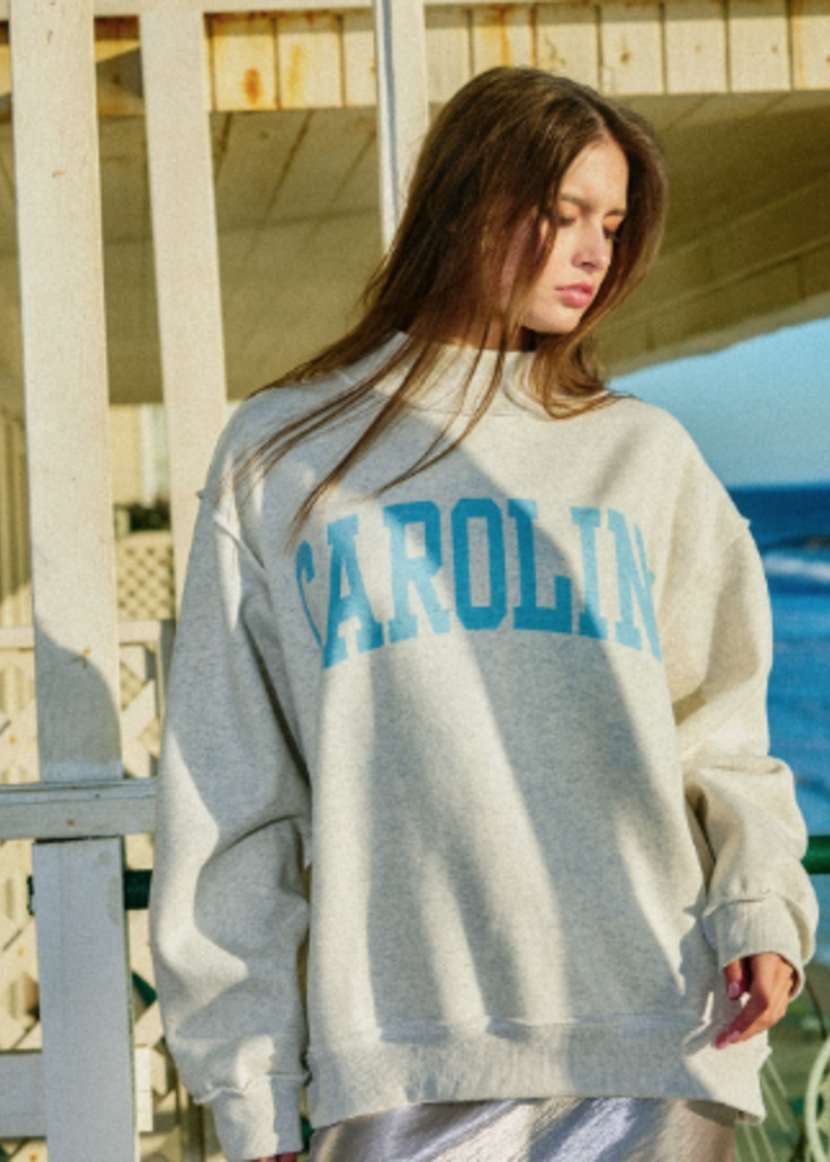 Carolina Tarheels Reversible Mockneck Sweatshirt
