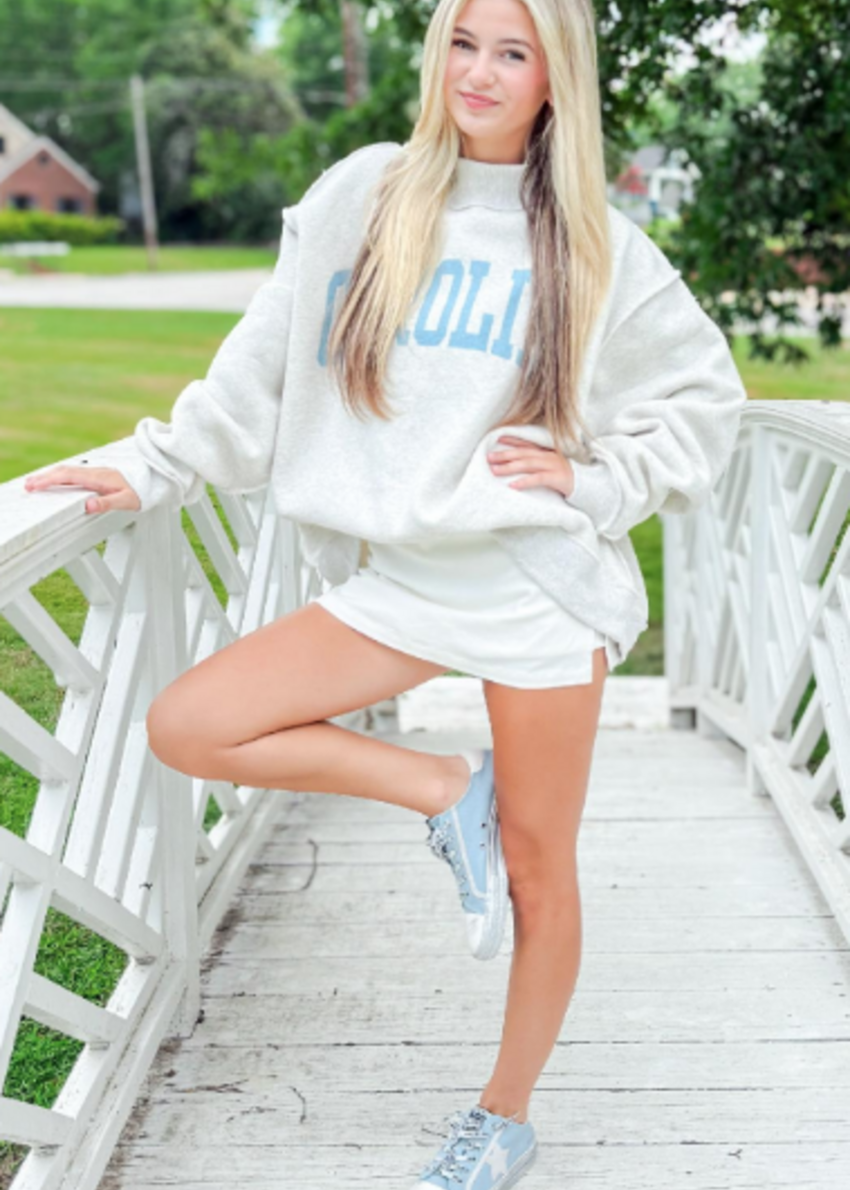 Carolina Tarheels Reversible Mockneck Sweatshirt