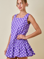 Purple Polka Dot Dress