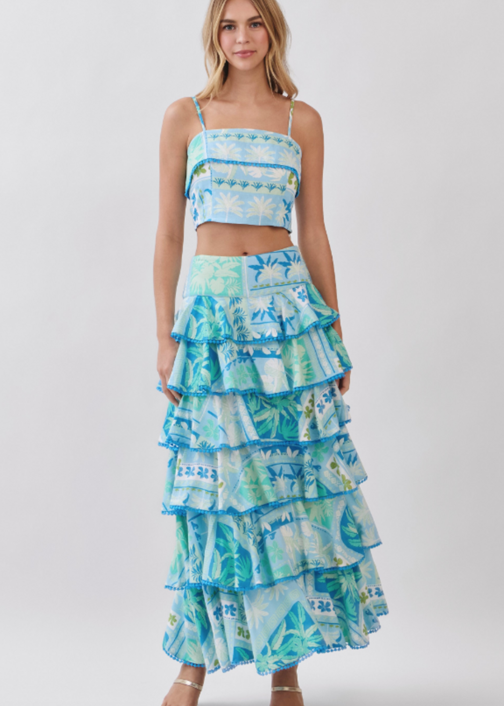 Summer In Santorini Skirt