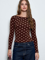 Polka Dot Long Sleeve Top (2 Colors)