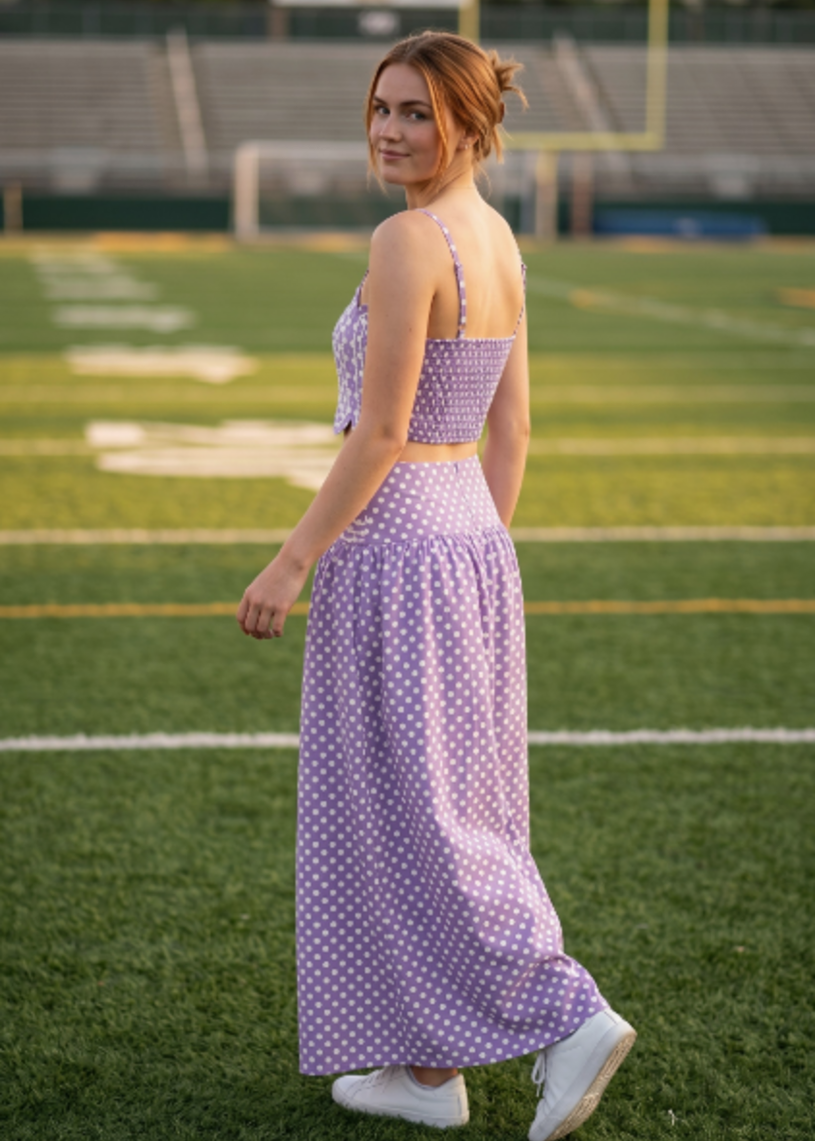 Pretty In Polka Dot Purple Set