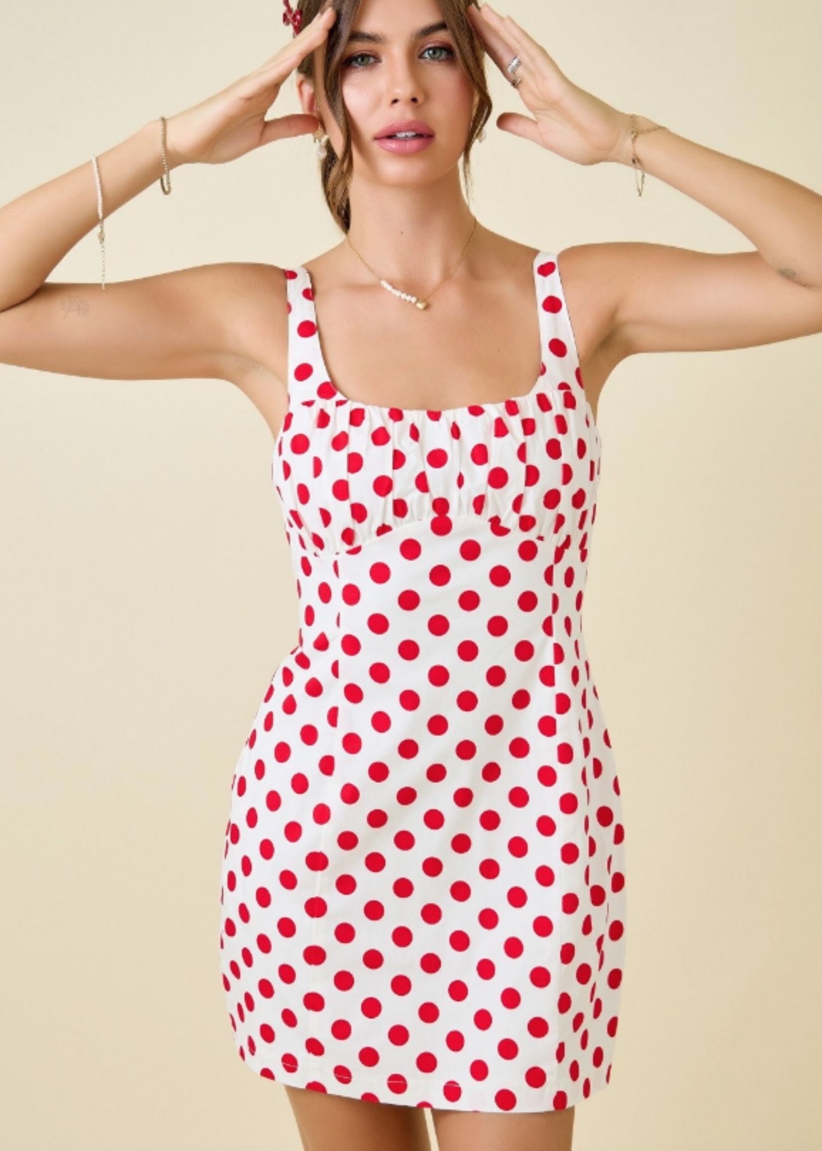 Dot To Dot Red Dress