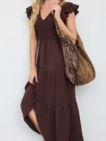 Flutter Sleeve Midi Dress (5 Colors)