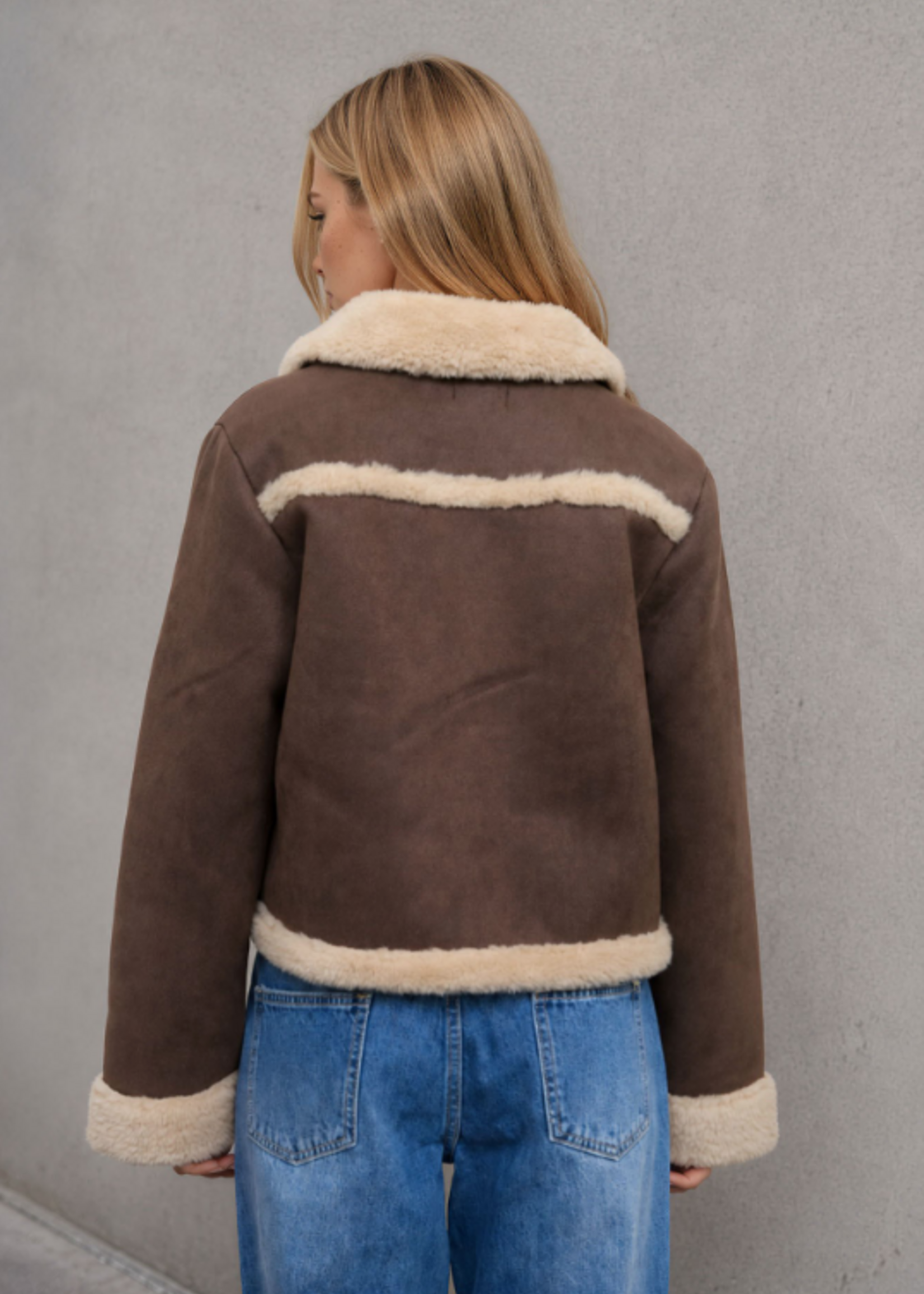 Shearling Suede Jacket