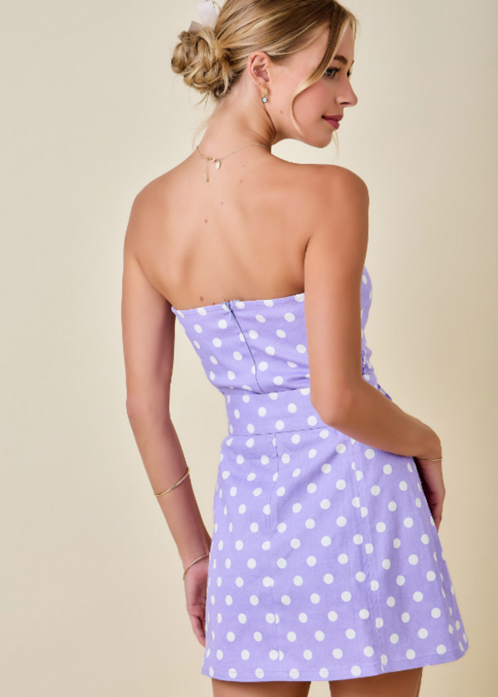 Dot To Dot Lavender Dress