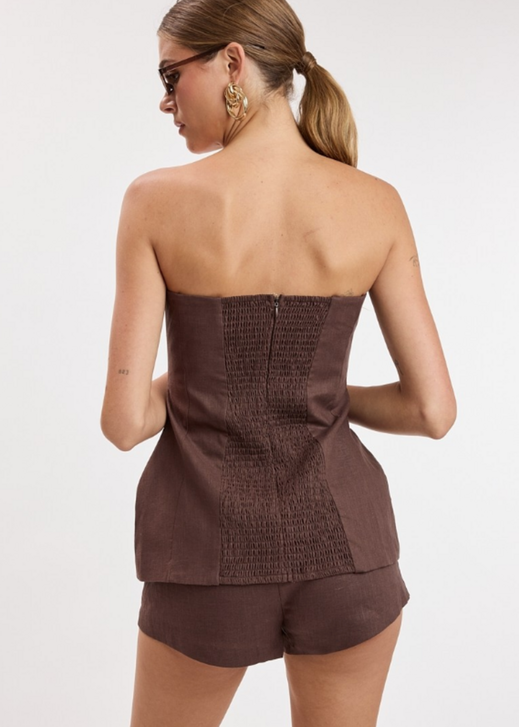 Fall Now Brown Linen Set