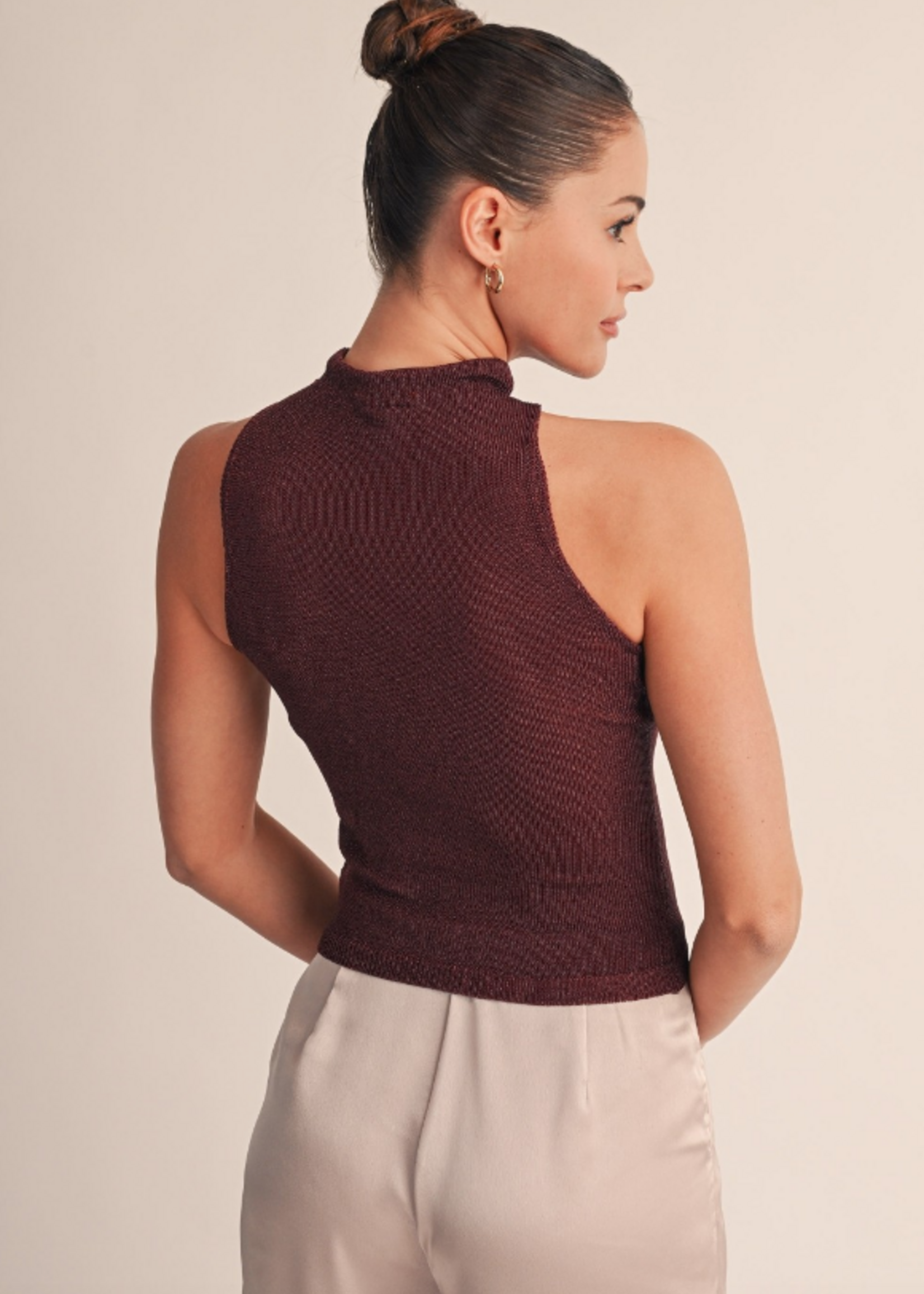 Halter Gold Accent Top (2 Colors)