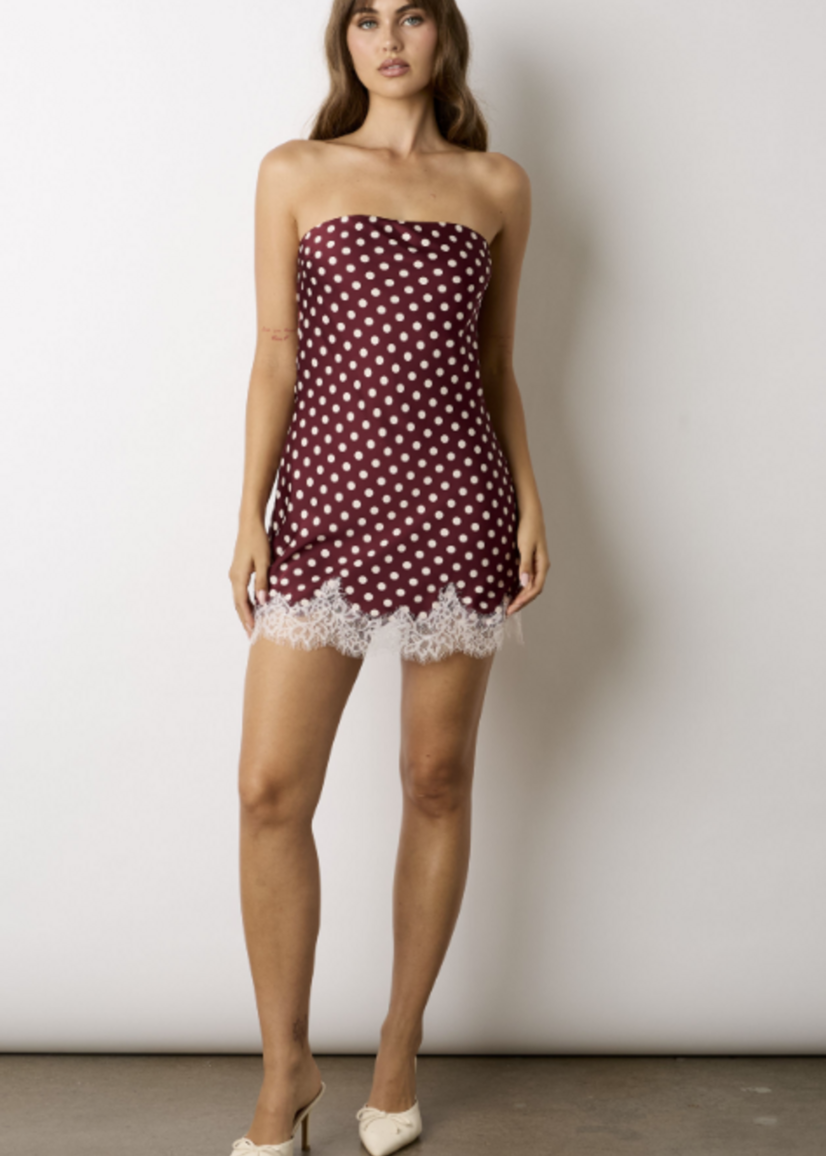 Polka Dot Lace Dress (3 Colors)