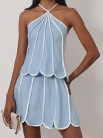 Carolina Blue Scallop Set