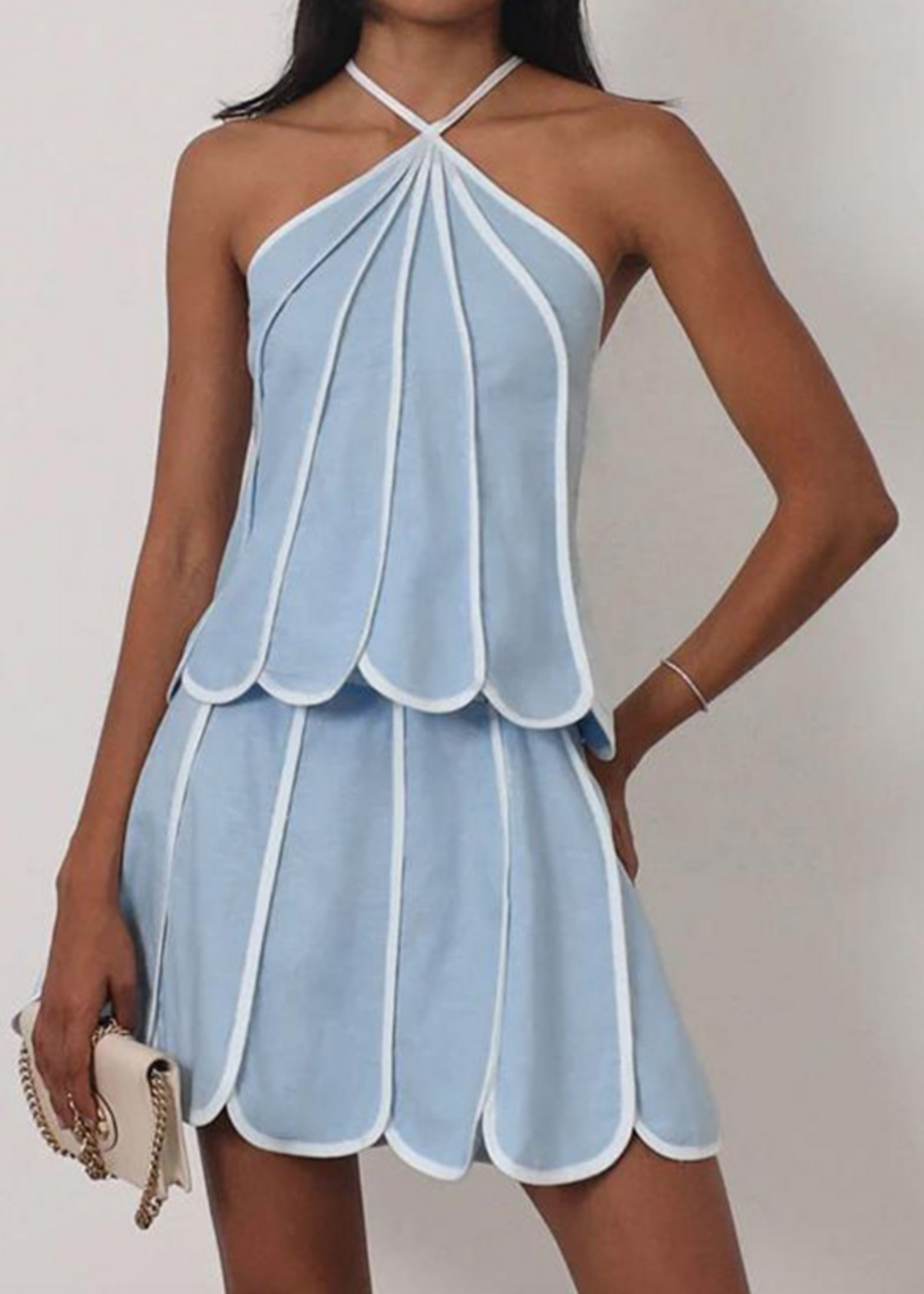Carolina Blue Scallop Set