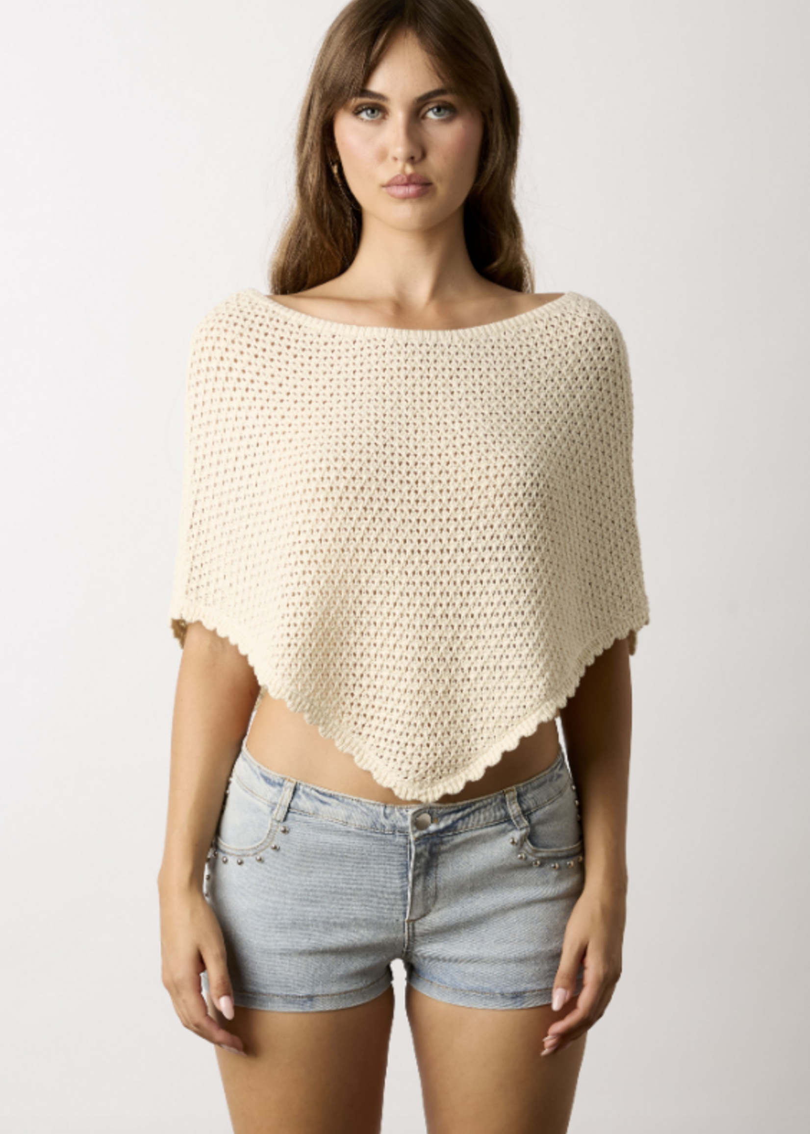 Knit Poncho (3 Colors)