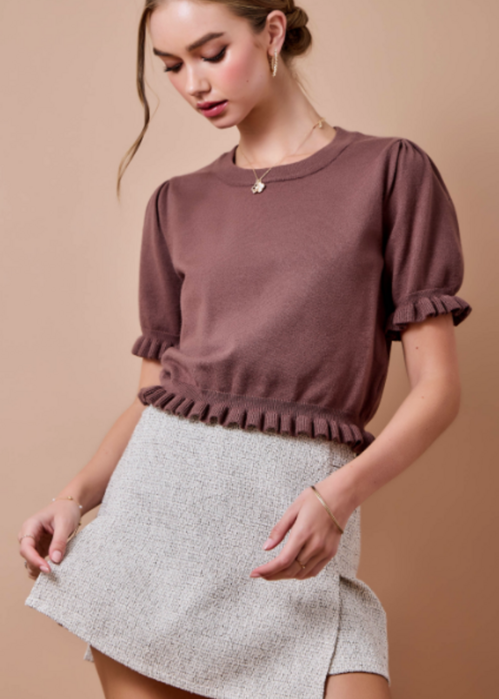 Tweed Skort