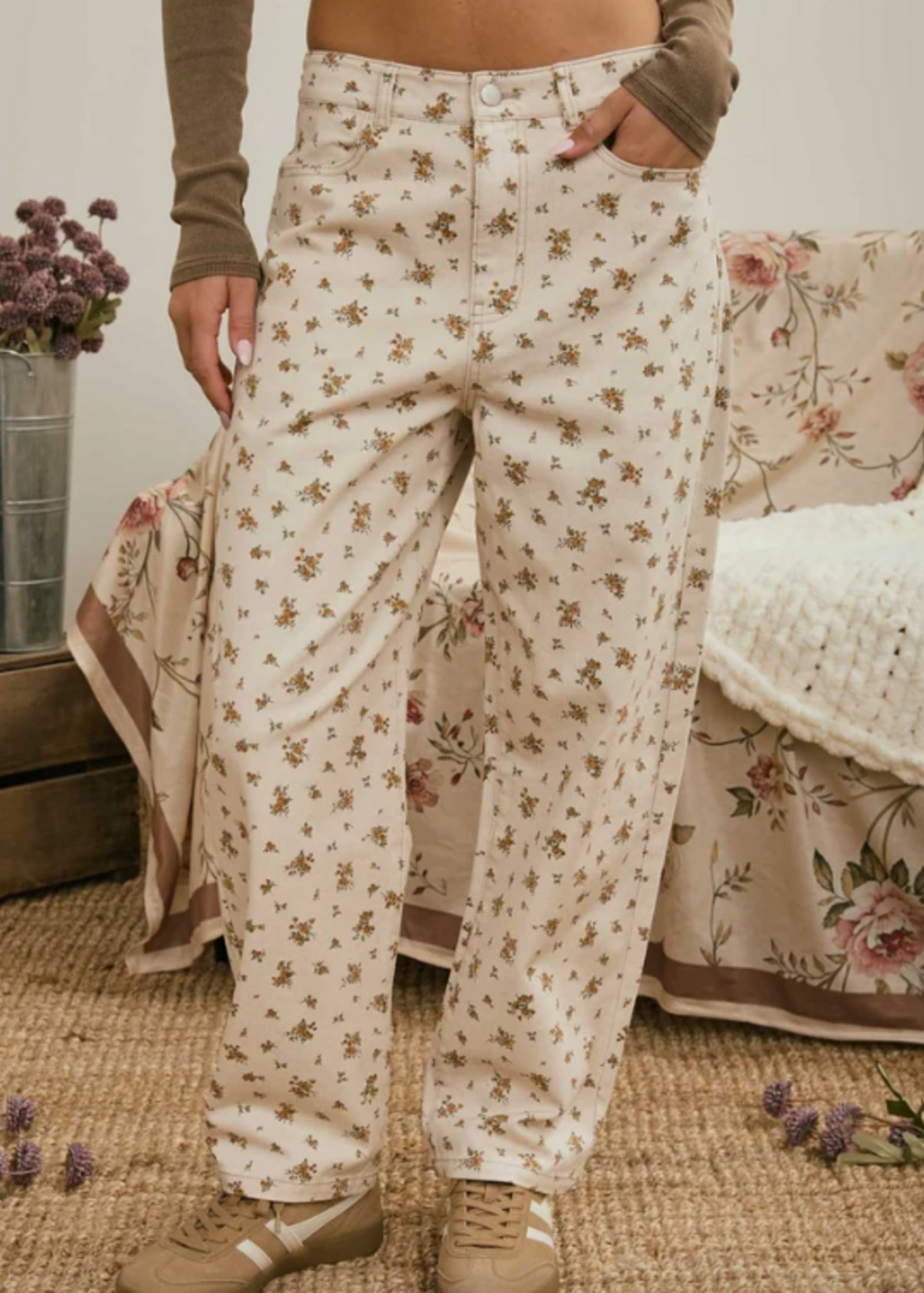 Floral Fall Denim