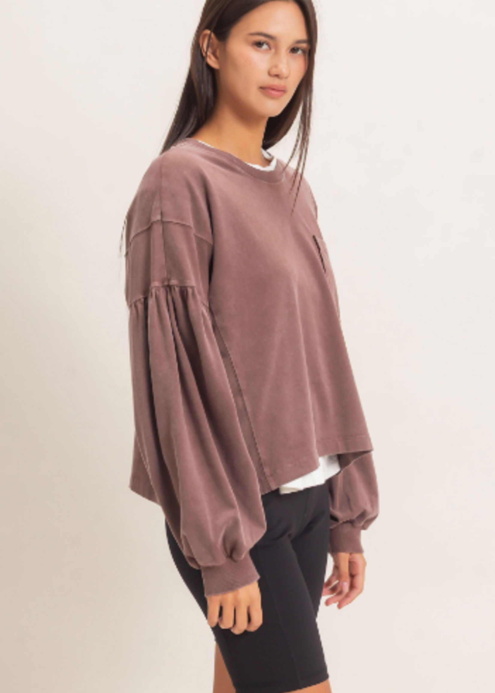 Hello Fall Brown Top