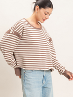 Stripe Hype Open Back Top (3 Colors)