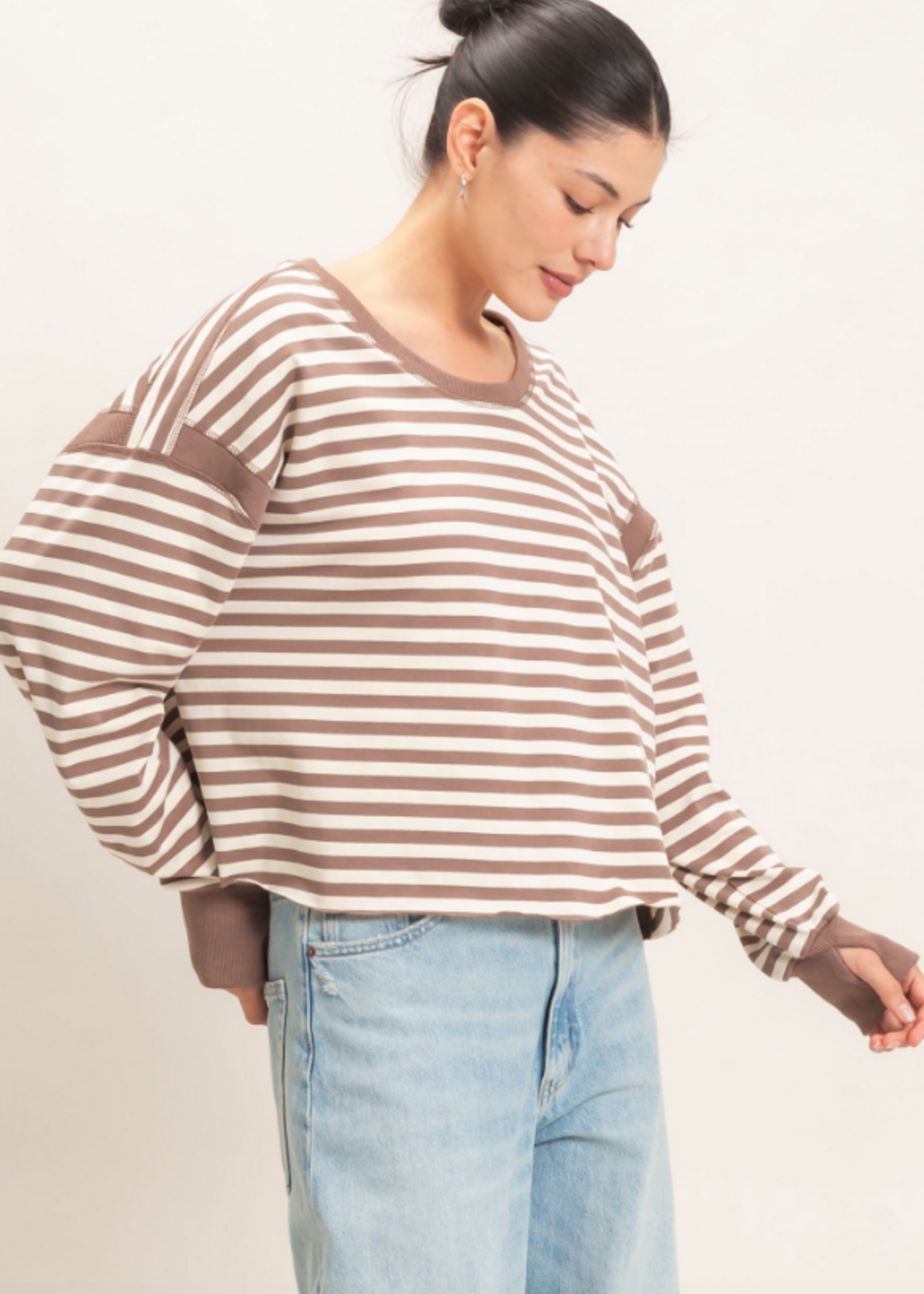 Stripe Hype Open Back Top (3 Colors)