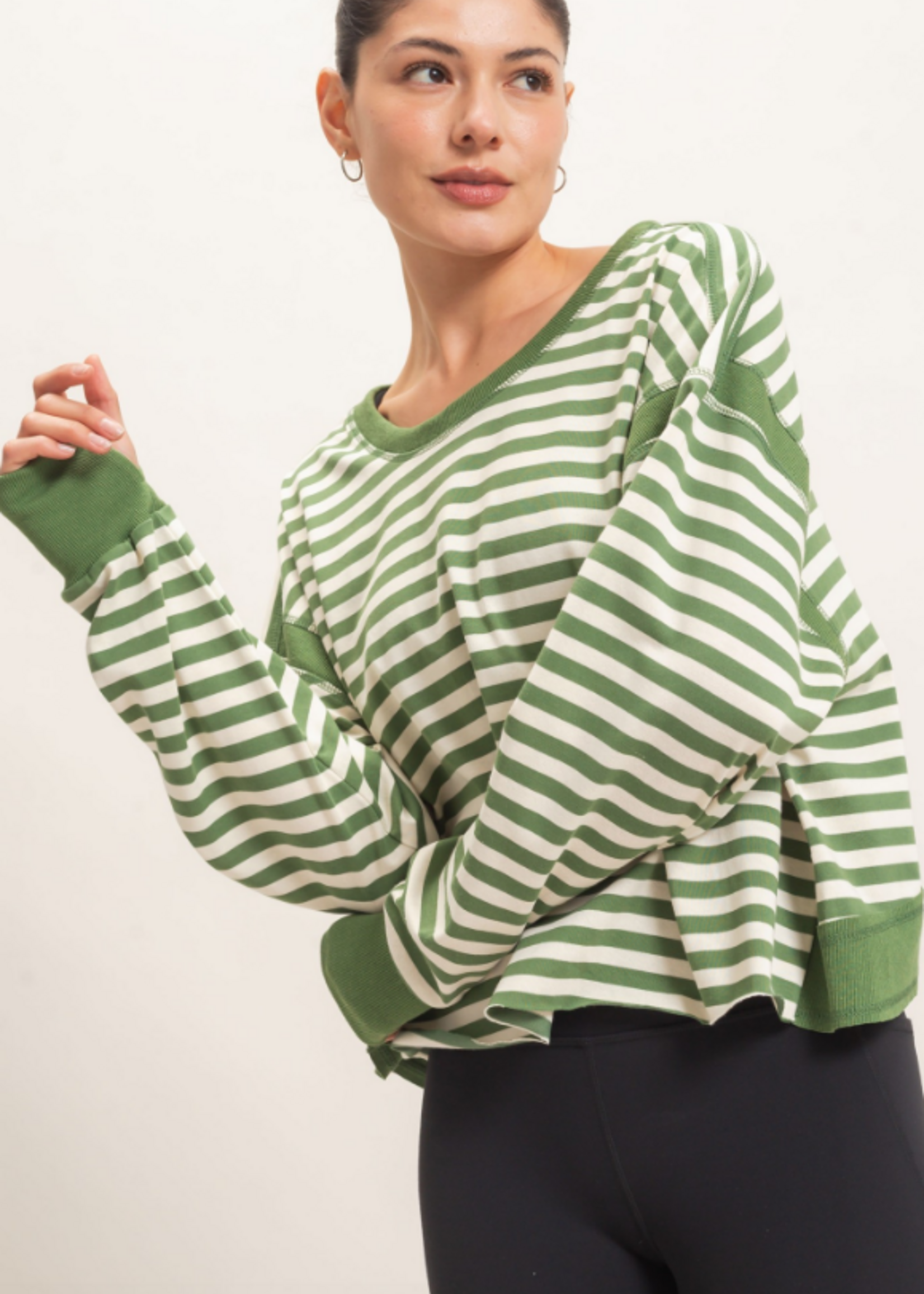 Stripe Hype Open Back Top (3 Colors)