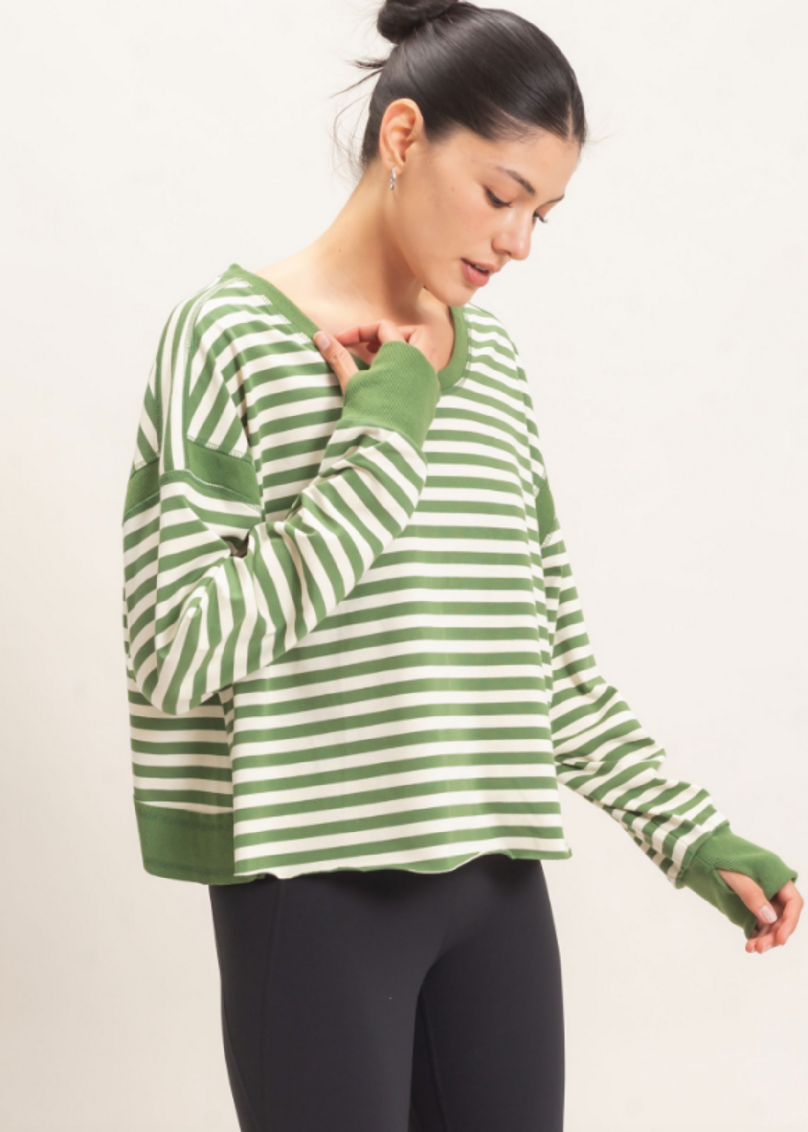 Stripe Hype Open Back Top (3 Colors)