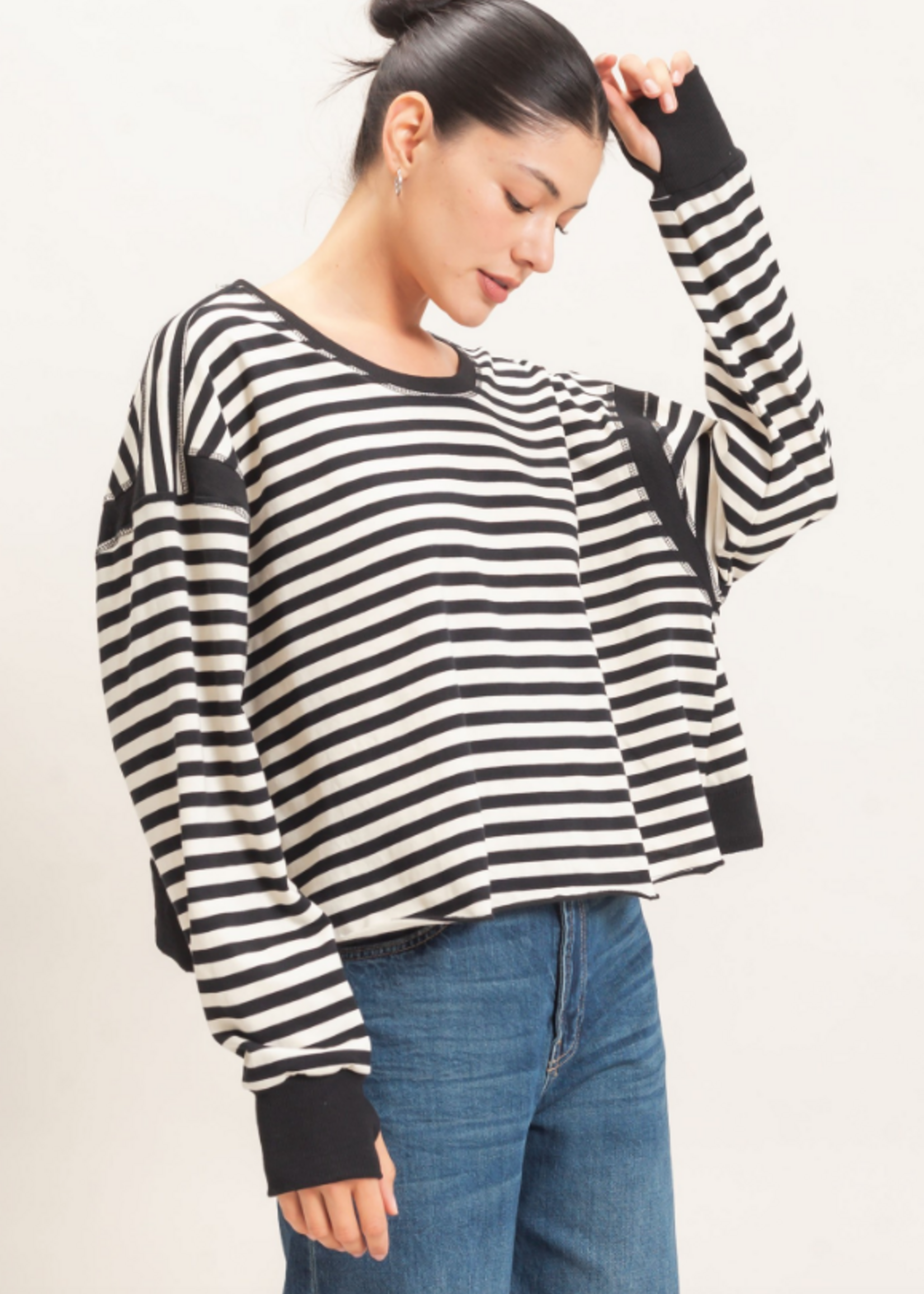 Stripe Hype Open Back Top (3 Colors)