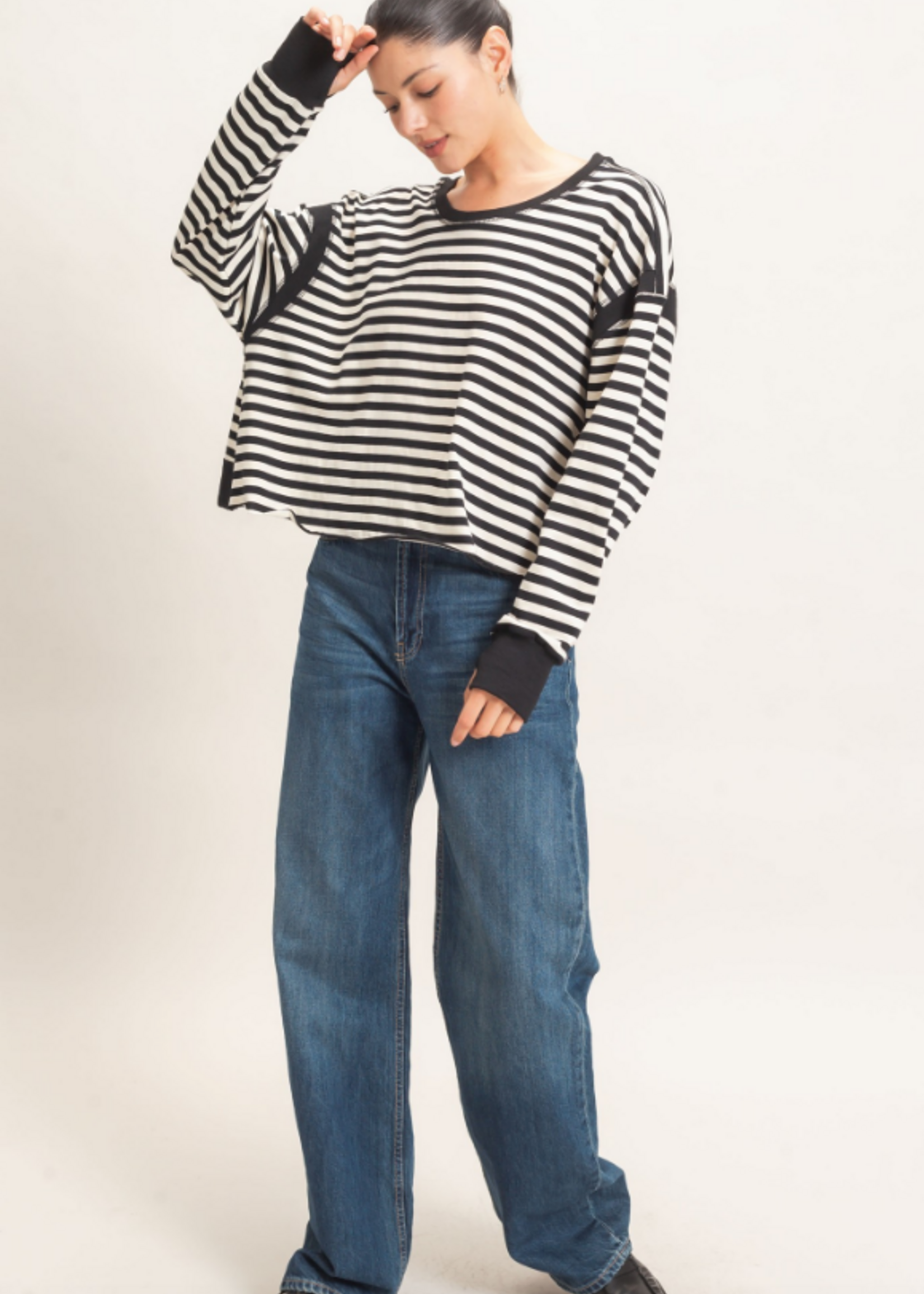 Stripe Hype Open Back Top (3 Colors)