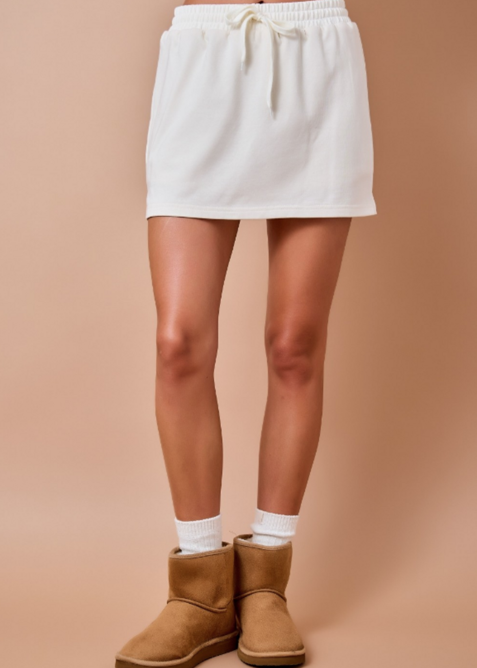 Drawstring Skort